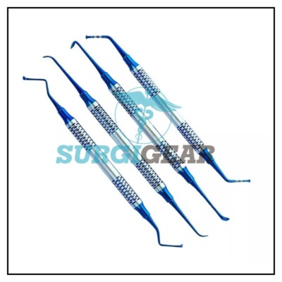 Basic Set of 4 Sinus Lift Dental Instruments Stainless Steel Surgical Instrument