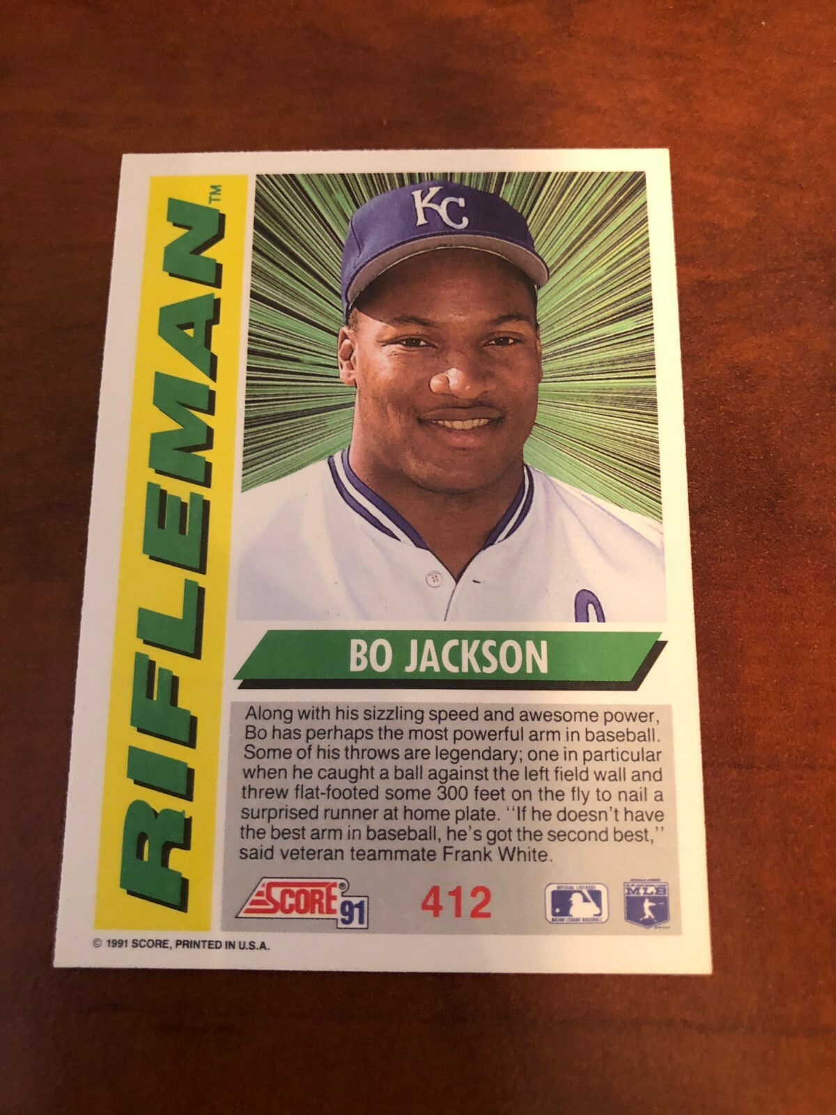 1991 Score 412 Bo Jackson for sale online eBay