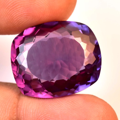 Flawless Natural Color Change Alexandrite 35.15 Ct Certified Loose Gemstone
