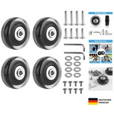 Gepäck Kofferrollen Ersatzräder 50mm Gummi Metall langlebig & leicht zu insta...