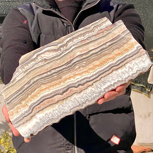 Esemplare minerale cristallo quarzo agata pietra zebrata naturale 4,22 libbre - Foto 4 di 13