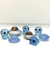 Lot of 4 Mini Translucent Alien Beings w/ 2 Silver & 2 Blue UFO UAP Spacecraft