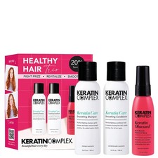 Keratin Complex Healthy Hair Trio: Keratin Care Shampoo Conditioner Travel Kit