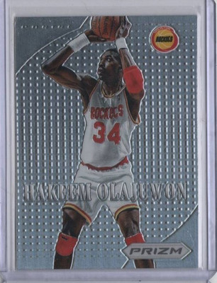 2012 Panini NBA Prizm #12 HAKEEM OLAJUWON Silver MVP Rare Parallel First Year