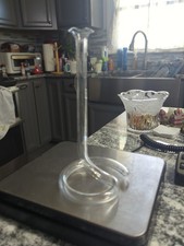 Vintage Curved Narrow Glass Single Cylinder Tube Propagation Bud Vase