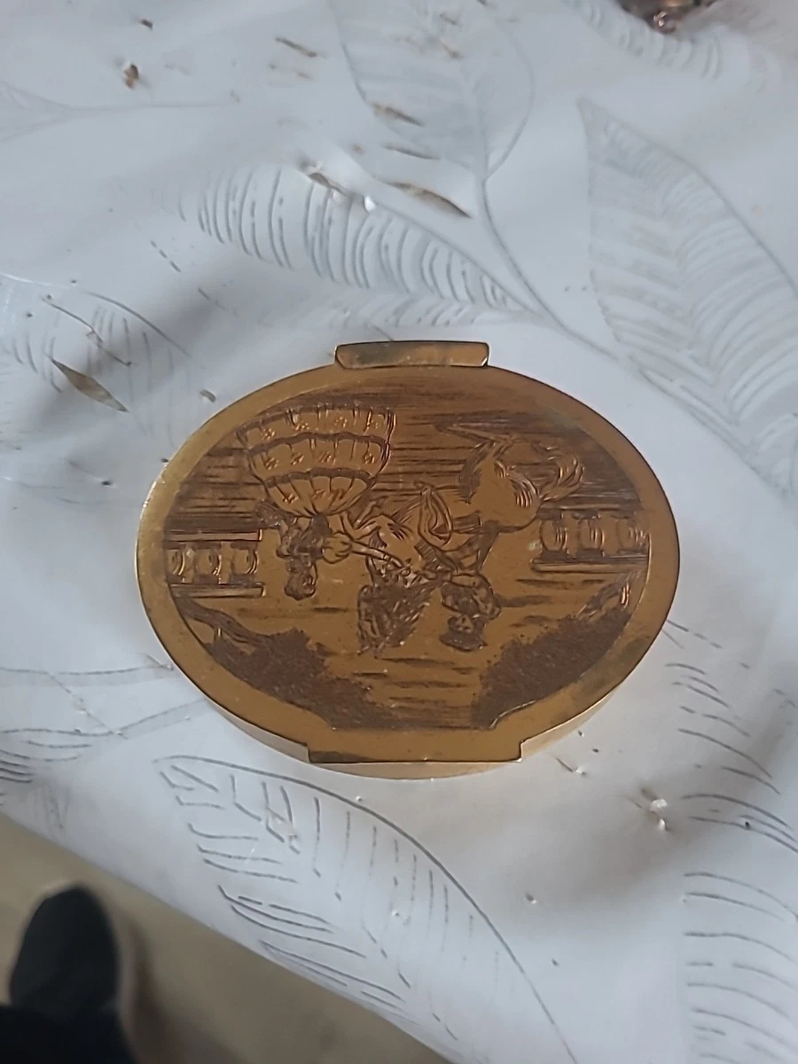 Lot De 4 Anciens Poudriers Vintage à Restaurer - Occasion - Idéal Pour Bricoleurs/collectionneurs