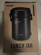 Peacock Stainless Steel Lunch Jar Matte Black Arl-18 Bd