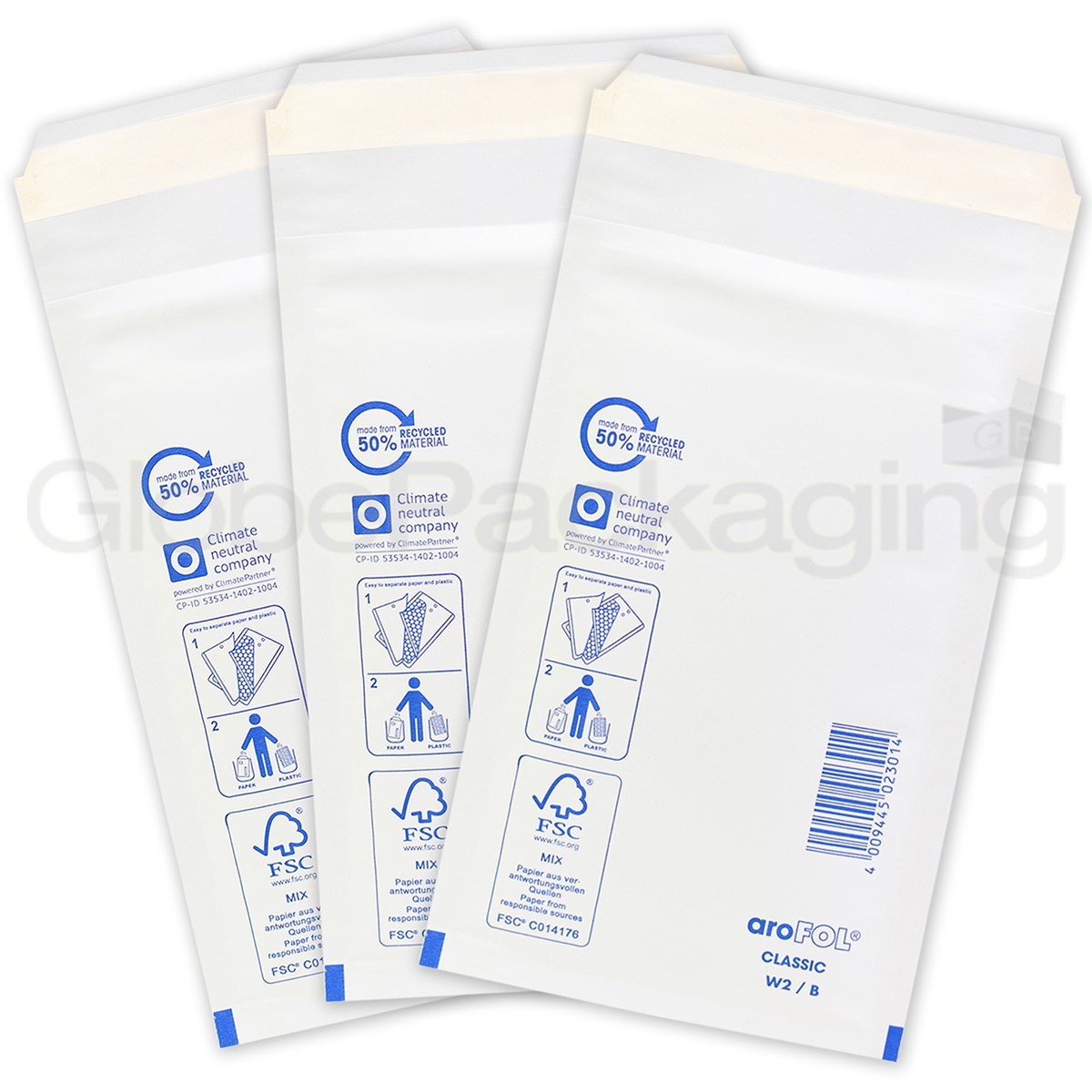 2000 x AROFOL AR2 WHITE BUBBLE ENVELOPES PADDED BAGS 120x215mm B/00 *24HR DEL*