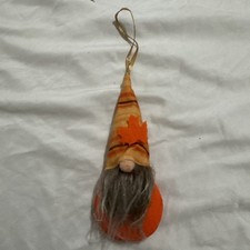 Gnome Fall Ornament Orange