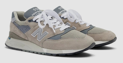 NIB New Balance 998  Core Grey Silver Made in USA 1sts NOT OUTLET U998GR US9