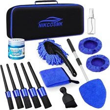 Windshield Cleaner Tool, 15Pcs Car Interior Detailing Kit, Car Cleaning Kit Inte