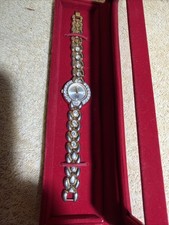 Vintage Elizabeth Taylor White Diamonds Watch With Box working New Battery