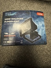 Déluce Lighting 120W Halogen Floodlight – Guardian White (DLTH120WH)