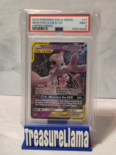 2019 Unified Minds Mewtwo & Mew GX #71 English PSA 9