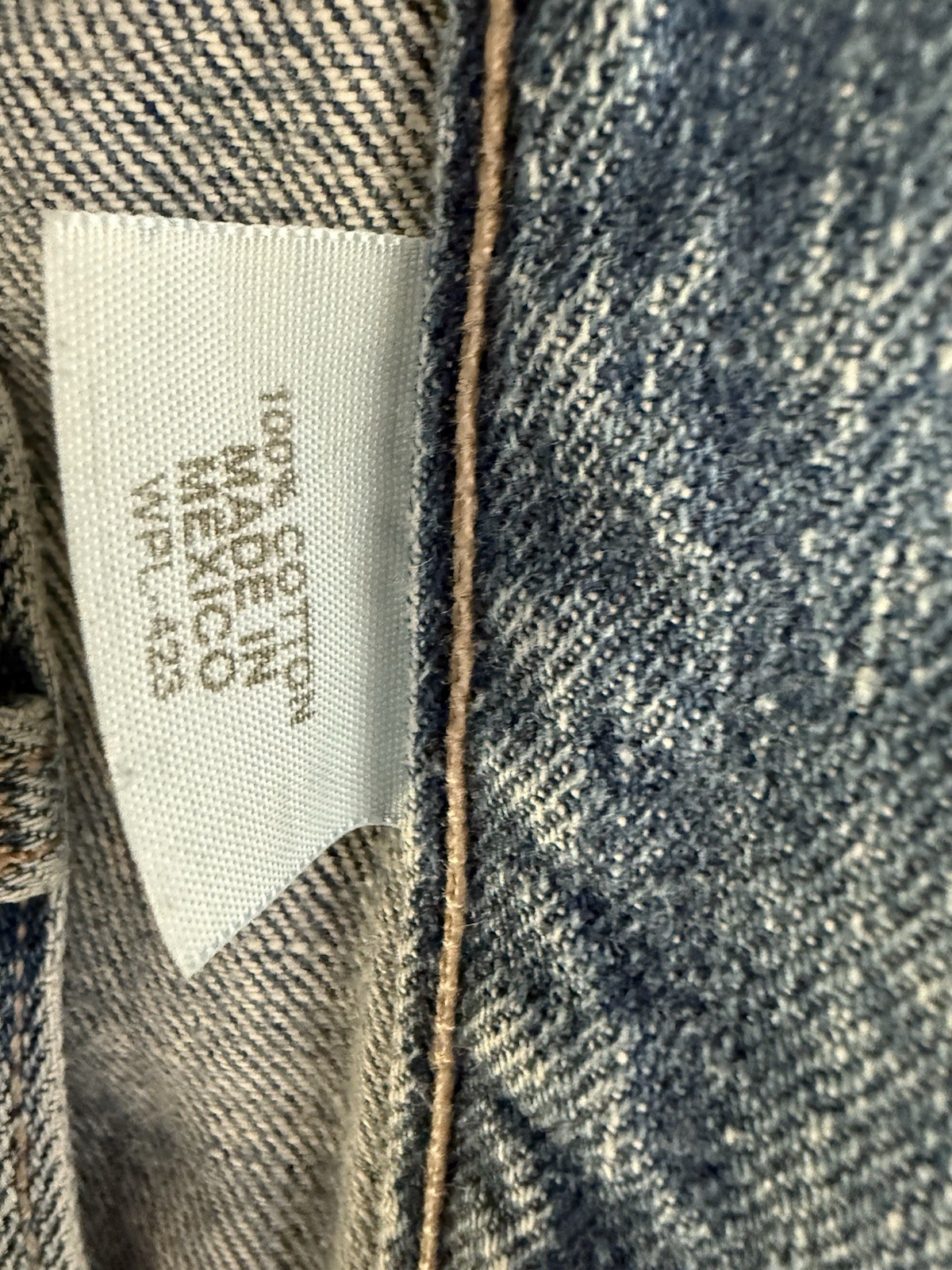 Levis 501 Custom Plaid Patchwork Denim Jeans 33x3… - image 9