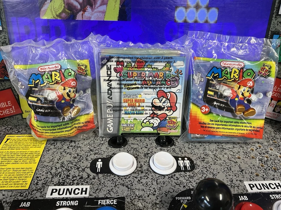Lote de 3: 2002 Super Mario Wendy's Kids Meal Toy jogo de tabuleiro GBA + curso de kart +1 - Imagem 2 de 4
