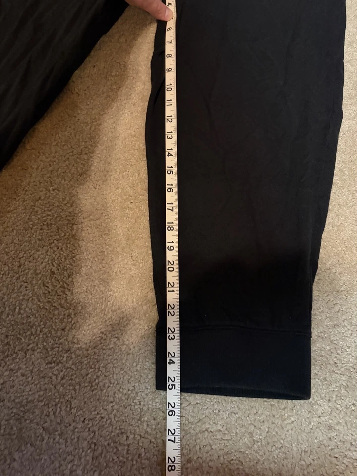 Calça Tommy Hilfiger Lounge Sleep XL preta logotipo qualidade 60% algodão cordões - Imagem 3 de 4