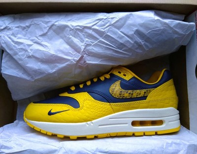 New Nike air max 1 PRM (midnight navy/varsity maize) EUR 40 FJ5479 410
