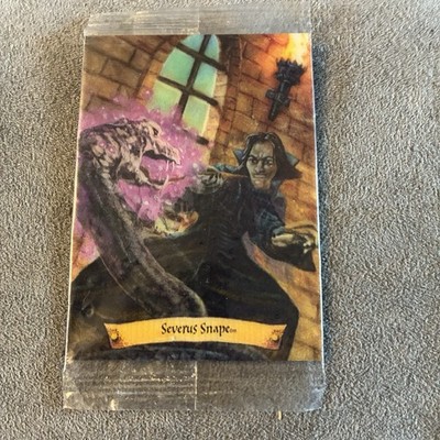 2004 HARRY POTTER Lenticular Motion Chocolate Frog Card - SEVERUS SNAPE #5/12