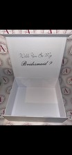 Will You Be My Bridesmaid/etc  white Box Personalised Wedding Proposal Gift