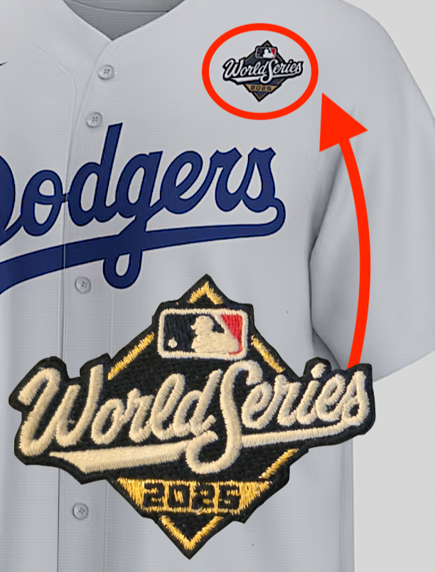 2025 MLB World Series Side Patch ブルージェイズ Toronto Blue Jays
