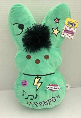 Peeps Easter Emo Green Bunny Punk Rock Plush Rabbit 15'' SALE!