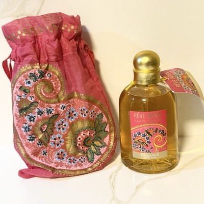 Fragonard Reve Indien Eau de Toilette  6.7 oz France Perfume Bottle W/ Pouch