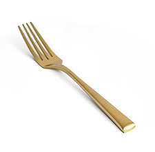 FOH FDF006GOS23 Parker Matte Brass 8" Dinner Fork - Dozen