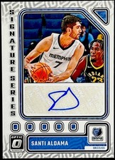2023-24 Donruss Optic-Santi Aldama #SS-ADM Signature Series Auto (AU) Grizzlies