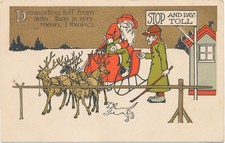 Fairman Christmas - Santa Claus Stopped at Gate by Crabby Toll Taker