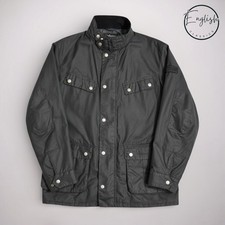 Barbour International Duke Wax Jacket Men’s Medium Navy