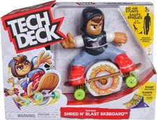 Tech Deck Shred N' Blast Sk8board Finger Skateboard with Rider & Ramp New Toy