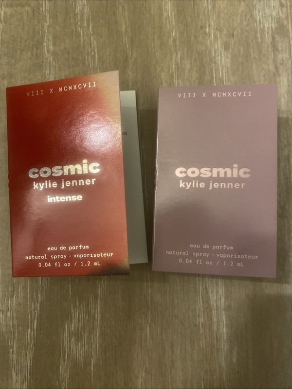 Kylie Jenner Cosmic Intense EDP + Cosmic EDP Perfume Sample Set 1.2ml x2 NEW 