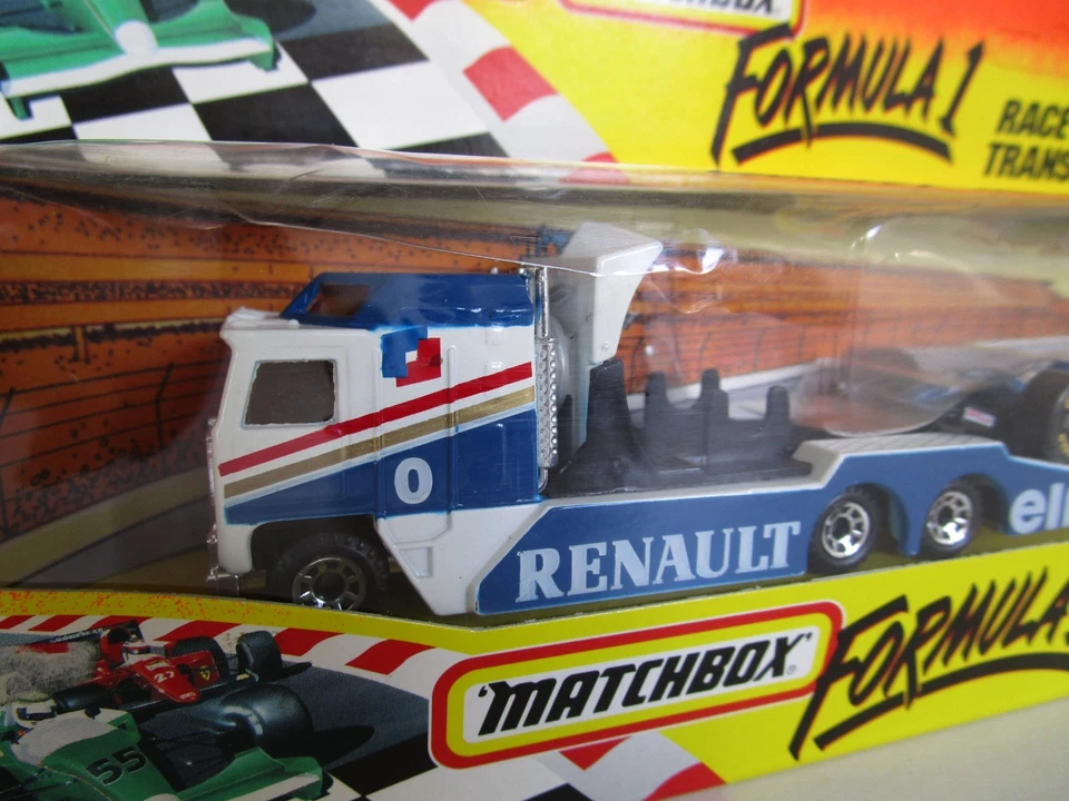 JUEGO DE TRANSPORTE DE COCHES MATCHBOX SUPERFAST RENAULT WILLIAMS FORMULA 1 EQUIPO DE CARRERAS Foto 2 de 4