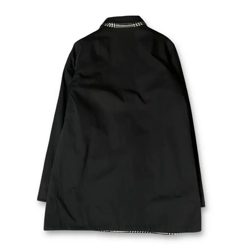 Vintage Black Pattern Reversible Single Coat, Lig… - image 3