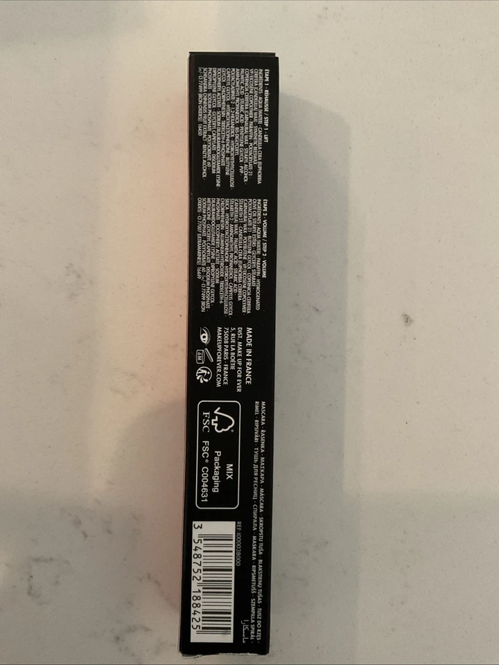 Make Up For Ever The Professional Dual-Ended Mascara Black Full Size New In Box  - Image 2 of 4