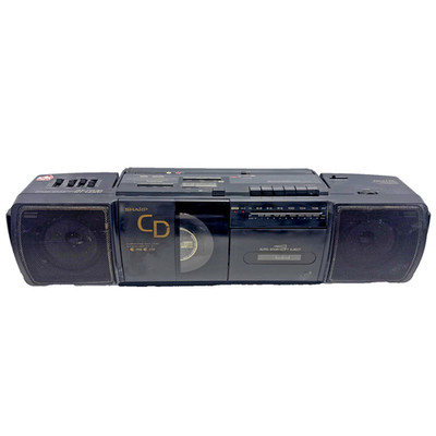Sharp QT-CD20 Boombox Stereo - Cassette Recorder / CD Digital Vintage 90s