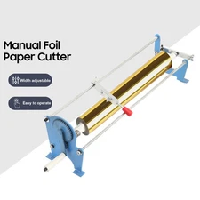 Hot Foil Paper Cutter Manual Slitter Hot Stamping Hand Cutting Machine 1in Core