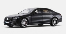 2025 Mercedes Benz S63 AMG E-Performance Black Metallic 1:18 by NZG