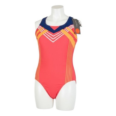 SWEATY BETTY Medalist Badeanzug Damen M rosa Einteiler gekreuzter Rücken *