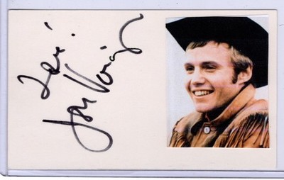 Jon Voight signed in person card!  Midnight Cowboy!
