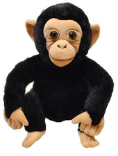 Disney Parks Chimpanzee Monkey Realistic Plush 9" Worldwide Conservation Fund