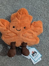 Jellycat Woodland Maple Leaf - Nature Plush Birthday Gift with Tags Dust Bag