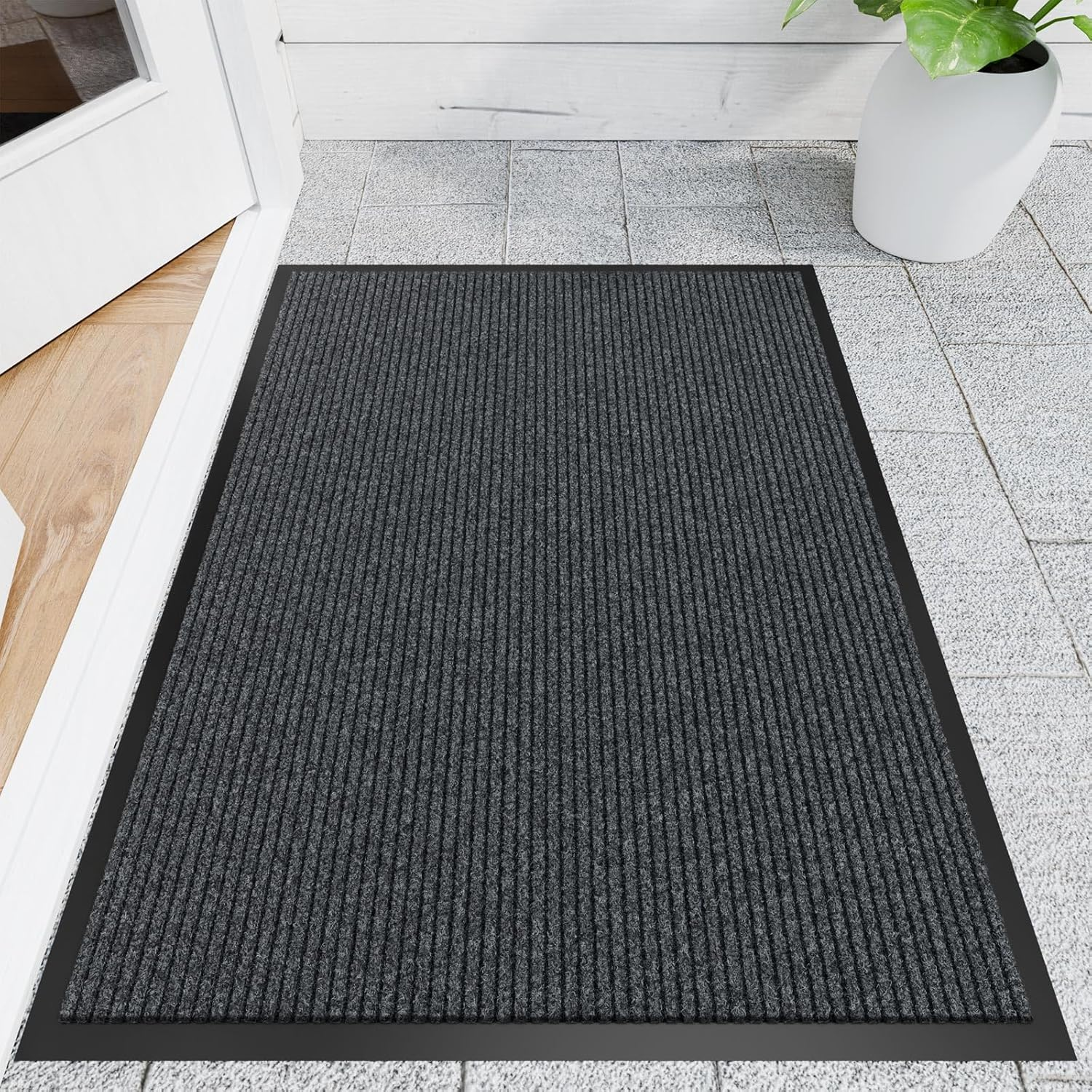 Front Door Mat, 3' X 4' Heavy Duty Indoor Outdoor Door Mat for Entryway, Commerc