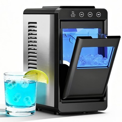 Portable Ice Maker 26lbs Day 8 Bullet Fast 6 Mins Black HZB-12M Havato ICES Home