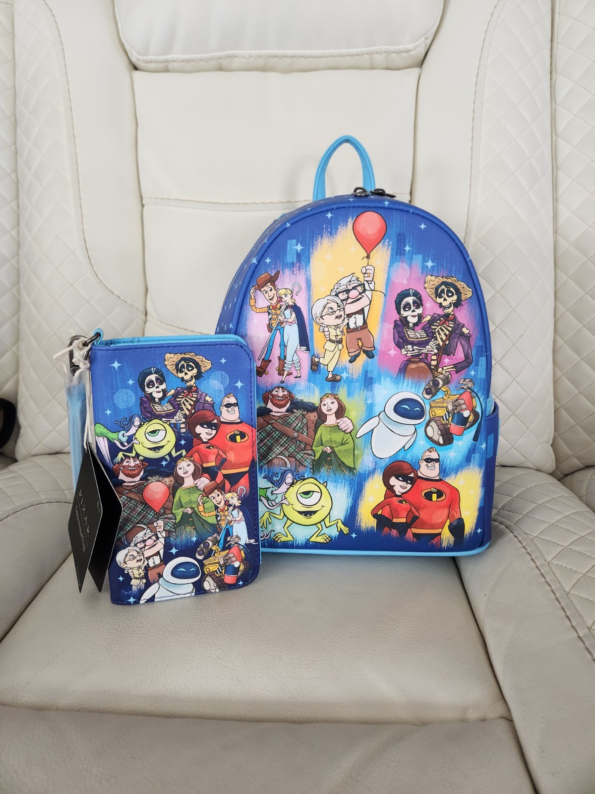 Loungefly Disney Pixar Movie Couples Mini Backpack & Wallet 