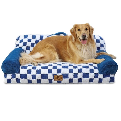 Orthopädisches Katzenbett Flauschig 104x69cm, Abnehmbar Katzensofa