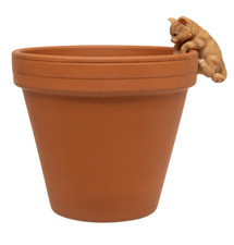 Cute Kitten Pot Hanger Ornament for Plant Pots | Resin Cat Decoration