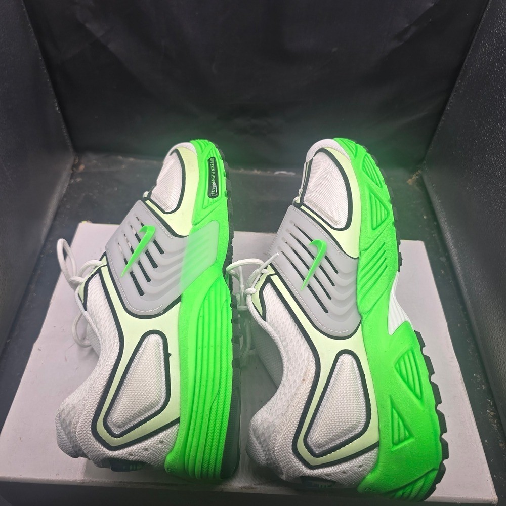 White and Green Athletic Sneakers thumbnail 4