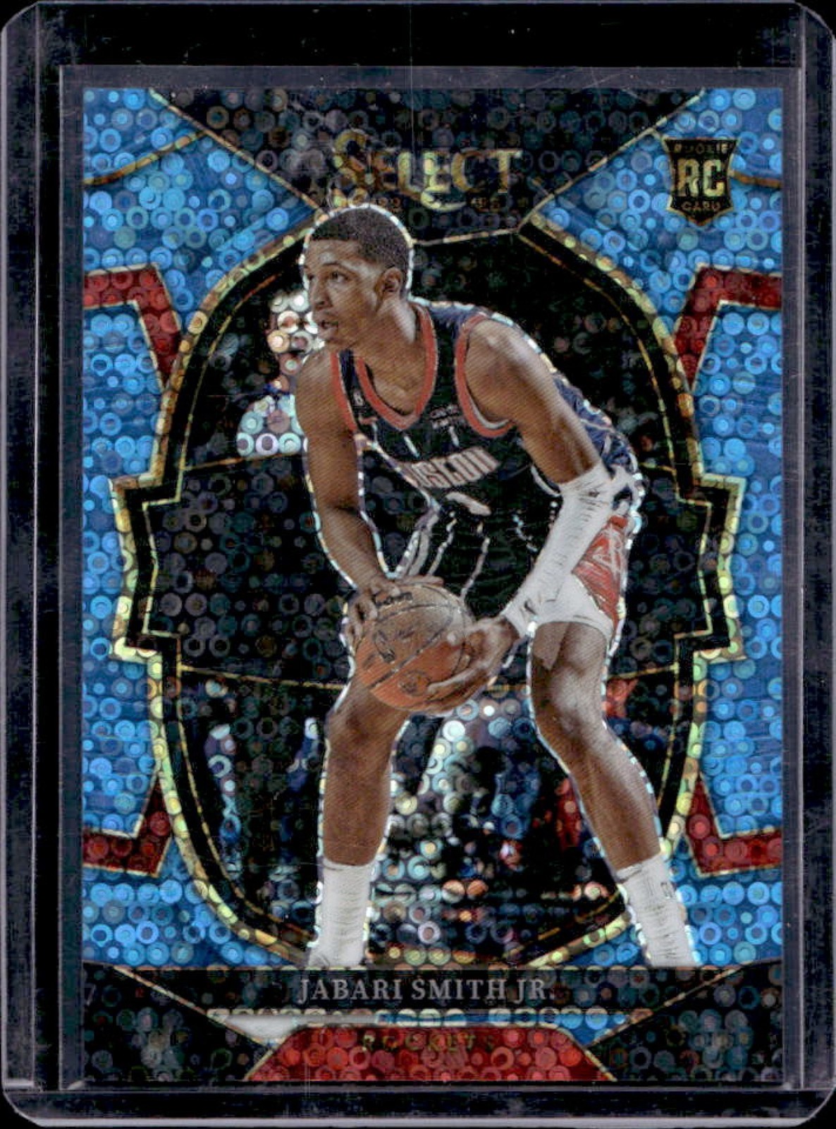 2022-23 Select Jabari Smith Jr. RC Light Blue Disco Prizm Concourse #94/99